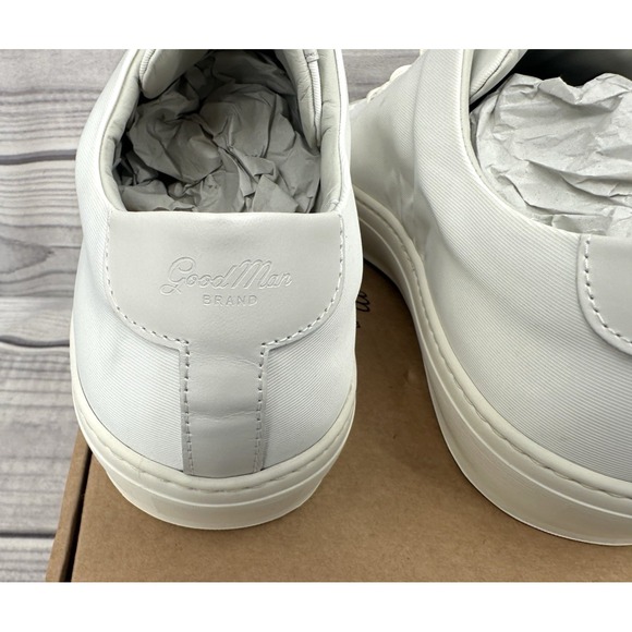 GOOD MAN BRAND LEGACY‎ LO TOP ITALIAN LEATHER SNEAKERS  NATURAL  MEN'S SIZE 15 - Picture 8 of 10